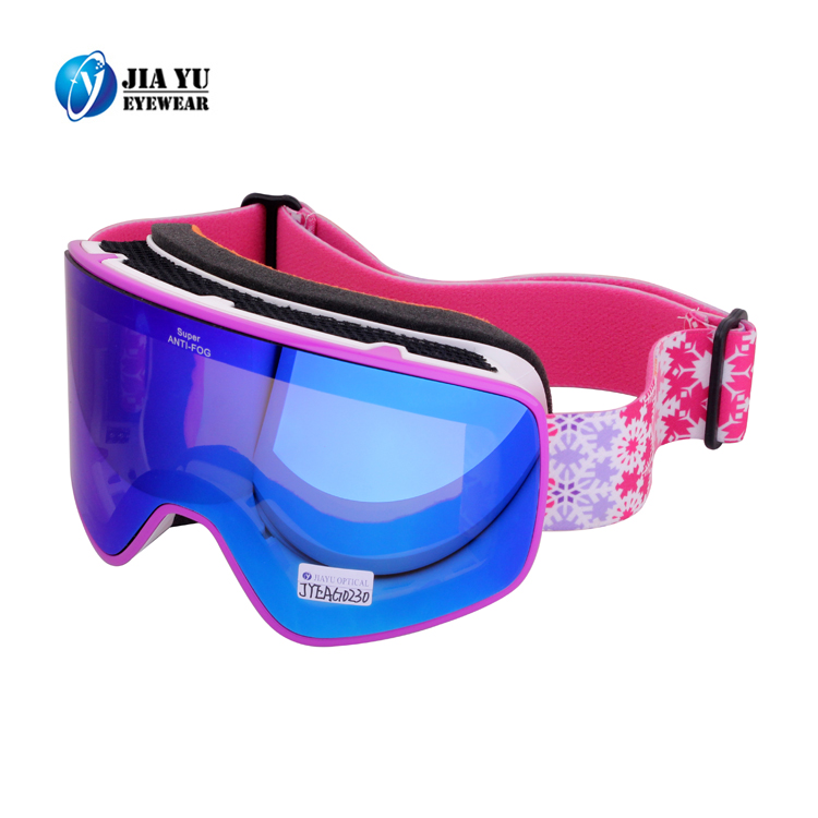 custom snowboard goggles tpu frame uv 400 anti fog dual lens main
